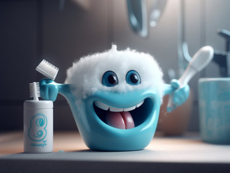 Adorable Tooth Character, Cute Dental Careの素材