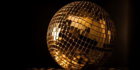 Golden disco mirror ballの素材