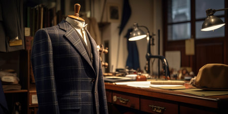 Jacket in tailor shopの素材