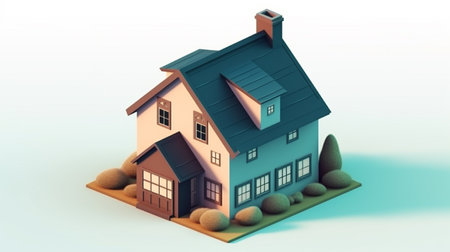 House symbol isolated backgroundの素材