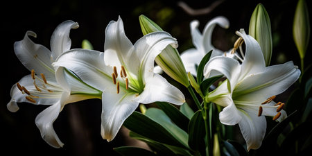 Madonna lily close upの素材