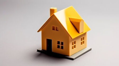 House symbol isolated backgroundの素材