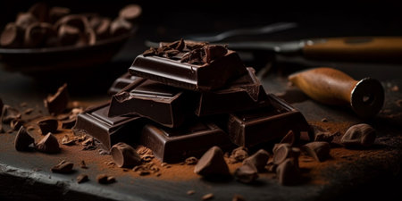 chocolate bar sweet desseret sugar foodの素材