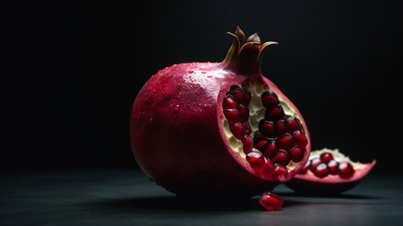 Minimalistic pomegranate raw fruitの素材