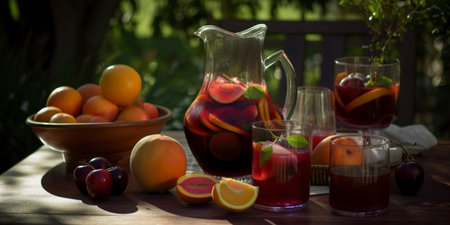 Sangria drink. stillife photoの素材