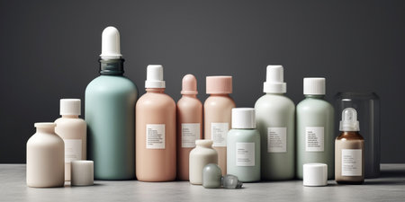 Cosmetic containers and chemical plastic bottlesの素材