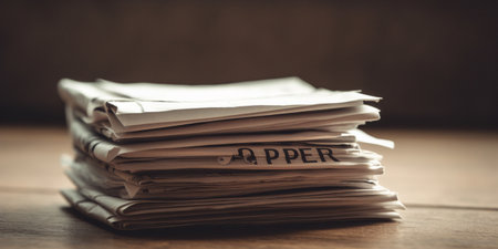 A stack of paperの素材