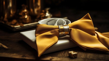 Golden gifts with a whiteの素材