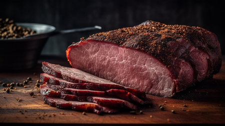 Turkish bacon, pastrami foodの素材