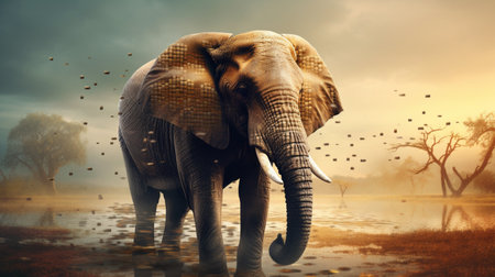 elephant memory concept designの素材