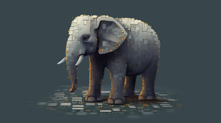 elephant memory concept designの素材