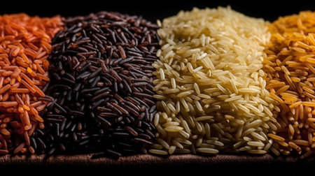 food background from a texture of riceの素材