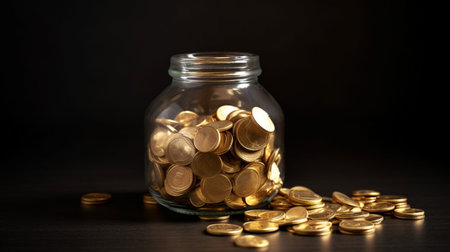 financial gold savings conceptの素材