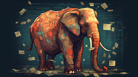 elephant memory concept designの素材
