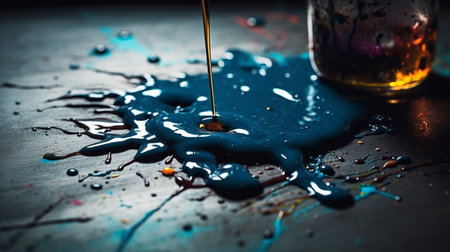 ink spill background. close upの素材