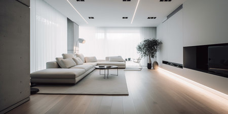 minimalist interior design backgroundの素材