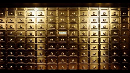 safe deposit box backgroundの素材