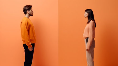 thought-provoking man-woman relationships conceptsの素材