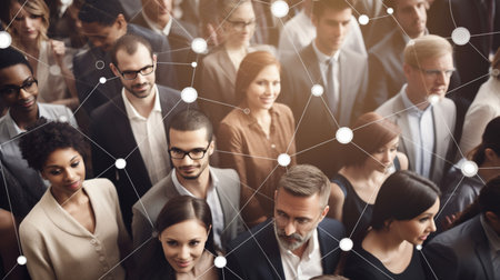 connecting peoples Generated AIの素材