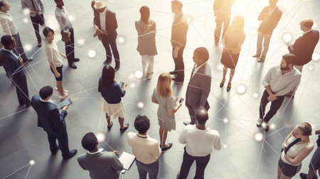 connecting peoples Generated AIの素材