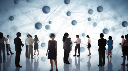 connecting peoples Generated AIの素材