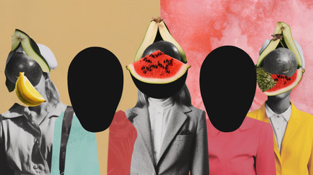 Art contemporary collage design. surreal minimalismの素材