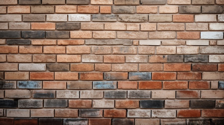 Brick wall texture background for interior exterior decoration and industrial construction concept design.の素材