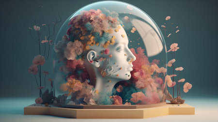 Beautiful memorizer concept. surrealの素材