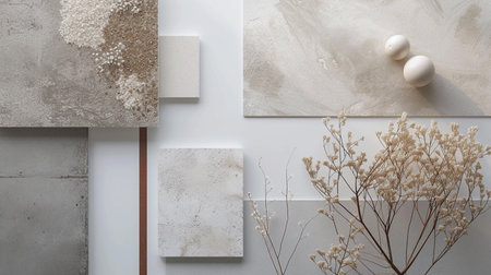 3d rendering. Modern interior design. Wall mockup for posterの素材