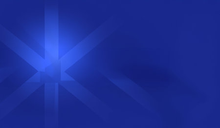 Abstract blue background with some soft highlights and lines in it (3d render)