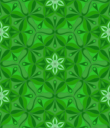 Oriental floral seamless pattern. Geometric abstract background.のイラスト素材