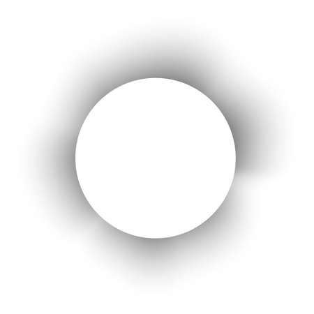 Monochrome frame, with watercolor. A spot with rays. A background in the form of a circle. Black and white template for poster, business card, invitation card, certificate, web, flyer, logo, postcard.のイラスト素材