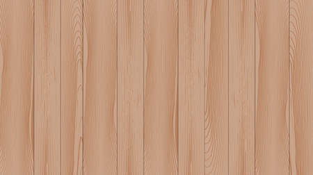 Realistic background of the wooden planks. Beautiful texture of planed hardwood. The backdrop for the presentation. Moraine pine boards light brown.のイラスト素材
