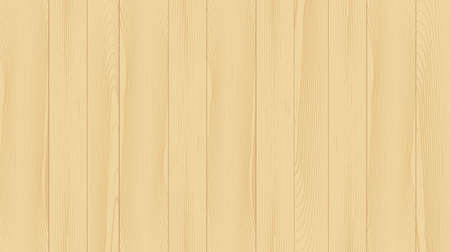 Realistic background of the wooden planks. Beautiful texture of planed hardwood. The backdrop for the presentation. Pine planks natural yellow color.のイラスト素材