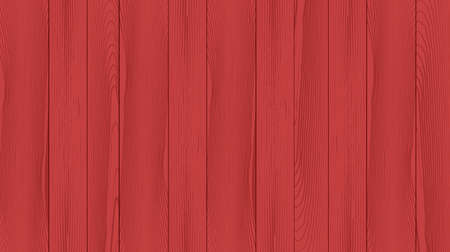 Realistic background of the wooden planks. Beautiful texture of planed hardwood. The backdrop for the presentation. Painted pine planks red.のイラスト素材