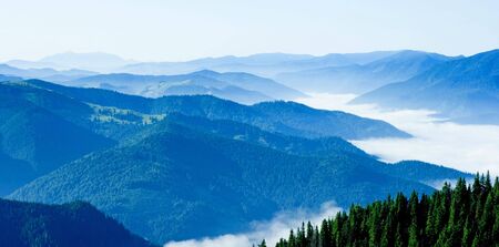 Spectacular view in Romanian eastern Carpathian mountainsの写真素材