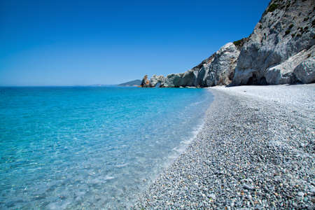 Beautiful beach with very clear waterの写真素材