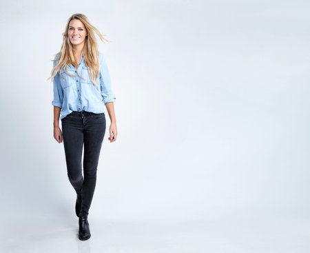 Portrait of an attractive blond woman