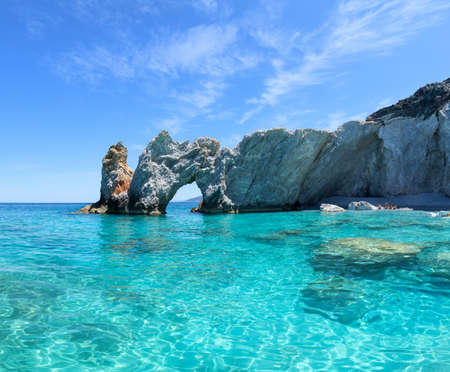 Lalaria beach in Skiathosの写真素材