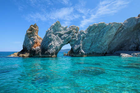 Lalaria beach in Skiathosの写真素材