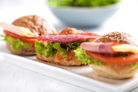 appetizing little snack for breakfastの写真素材