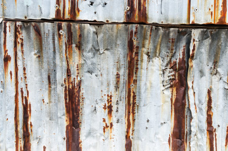 Old rusty metal wall pattern