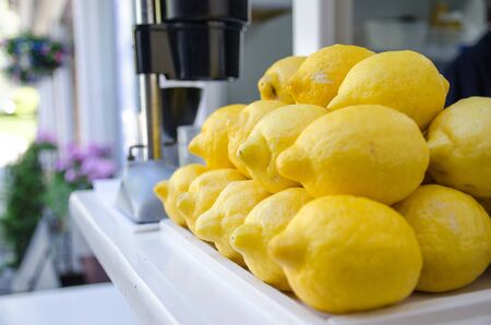 Stacked lemonade, ready for squeezingの写真素材