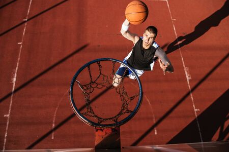 Showing his skills.の写真素材