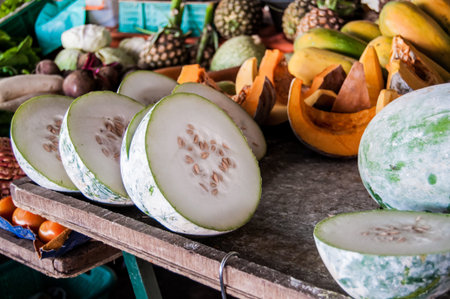 Winter Melon is a popular ingrediants in different cooking, especially used in meat soup.