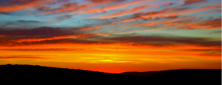 Bucklands sunset in Eastern Cape, South Africaの写真素材