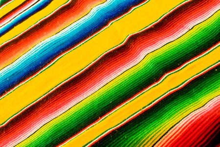 Colorful mexican blankets with vivid colorsの写真素材