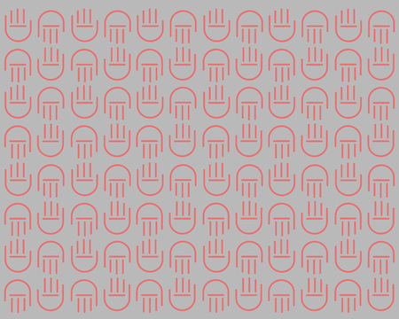 Hand drawn vector illustration or drawing of a hands pattern or backgroundのイラスト素材