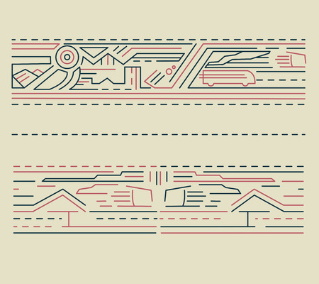 City lines bのイラスト素材