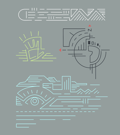 City linesのイラスト素材